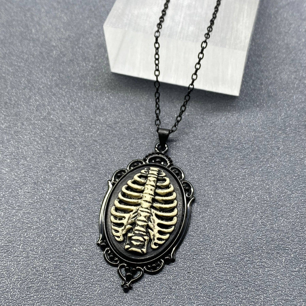Gothic Rose Pendant Necklace