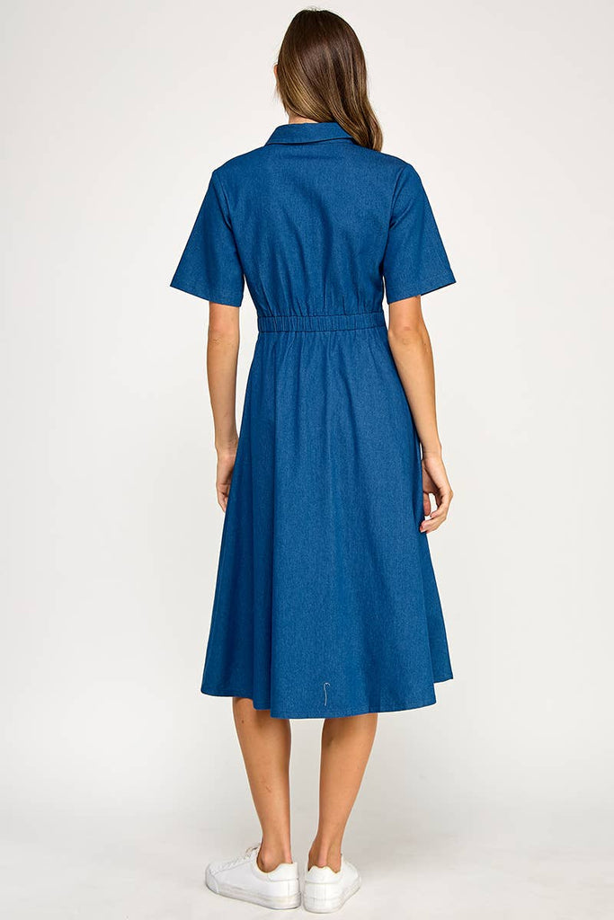 Denim Embroidered Dream Dress