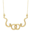 Snake Dance Gold Serpent Necklace