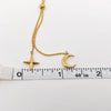 Star Moon Charm Gold Plated Necklace