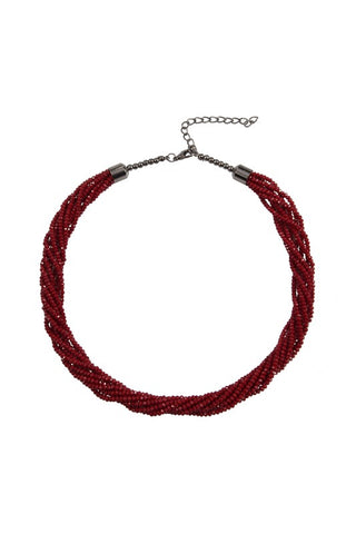 Gold Plated Pave Circle Necklace