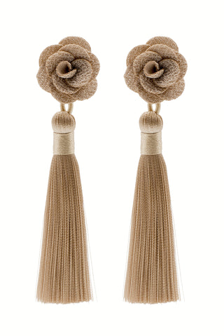 Glam Tassle Earrings: Royal