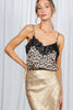 Lace Trim Leopard Camisole