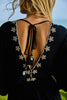 Seahorse Embroidered Caftan Dress