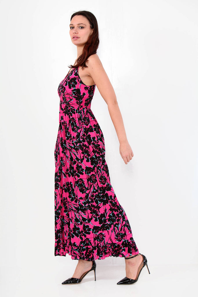 Black Blossoms Flowy Jumpsuit