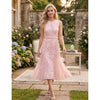 Ethereal Botanical Wine Lace Dress