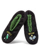 Pickle Baller Sherpa Lined Slippers: Black / M-L