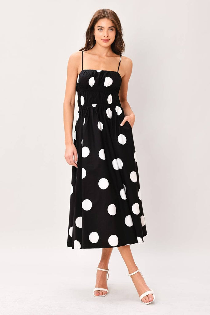 Lots Of Dots Cotton Midi Dress
