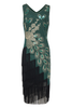 Tassel Hem Peacock Dress