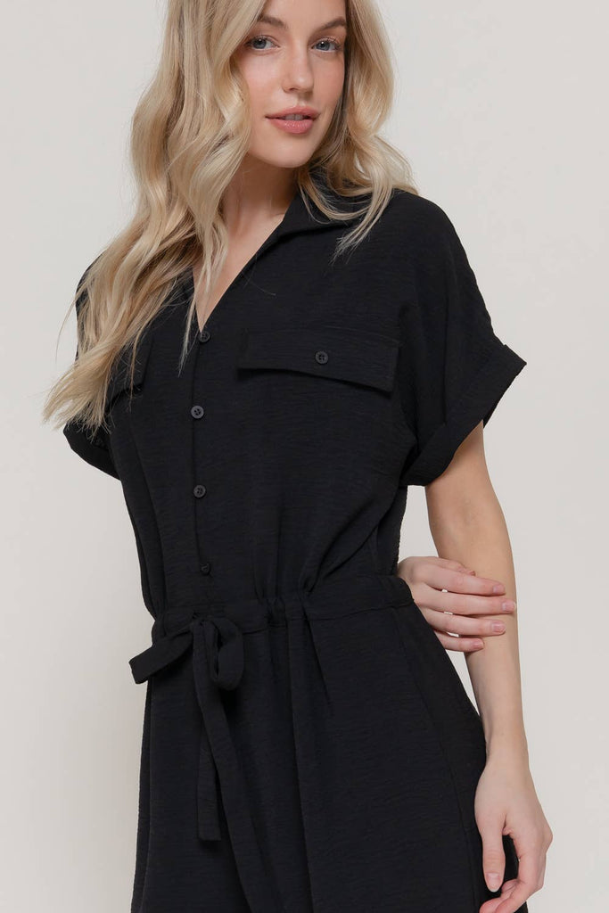 Lapel Collar and Jumpsuit