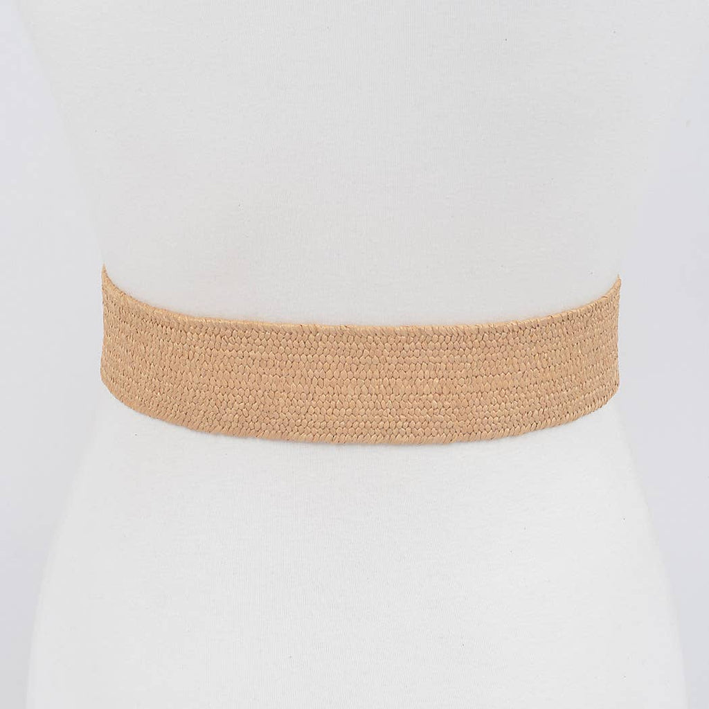 Lilac Love Stretch Rattan Belt