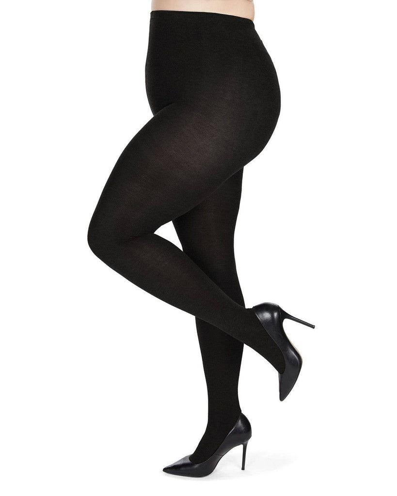 Brooklyn Sweater Tights: Brown Heather / L-XL