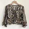 Sequin Tulle Bolero: Gold