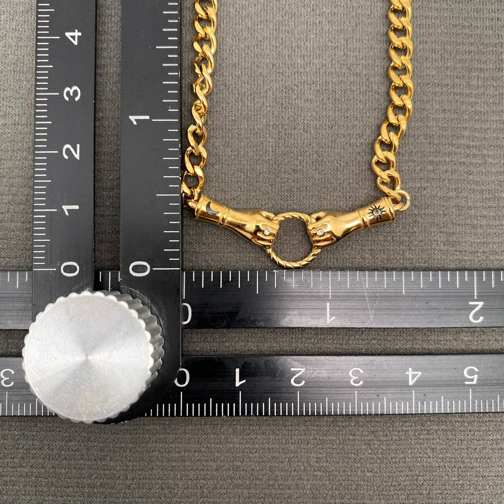 Hand of Friendship 18K Plated Necklace