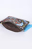 Festive Cranes Embroidered Purse
