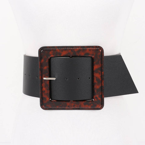 Retro Heart Stretch Belt: Rainbow