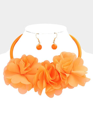 Gold Plated Pave Circle Necklace