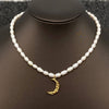 Freshwater Pearl Moon Necklace
