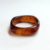 Swirl Acrylic Bangle: Amber Flame