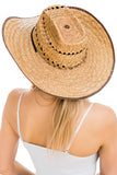 Relaxed Brim Natural Straw Cowgirl Hat