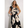 Jardin De Fleur Maxi Dress: Black