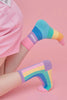 Pastel Rainbow Crush Socks