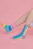 Pastel Rainbow Crush Socks