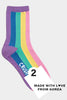 Pastel Rainbow Crush Socks