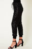 Black Sequin Jogging Pants
