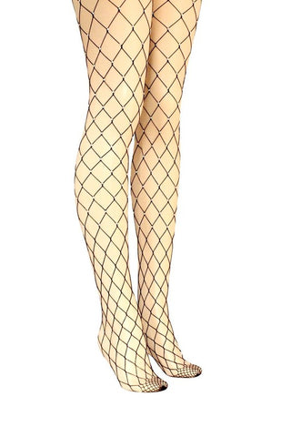 Fishnet Tights: Nude / 16-18: XL