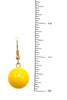 Stoned PomPom Necklace: Yellow