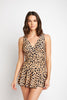 Leopard Skirted Swimsuit