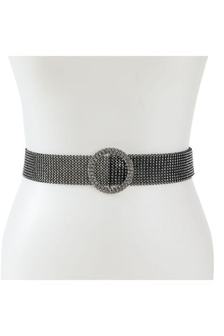 Faux Croc Skinny Belt: Red