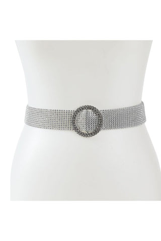 Faux Croc Skinny Belt: Red