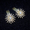 4pc Rhinestone hair Comb Set