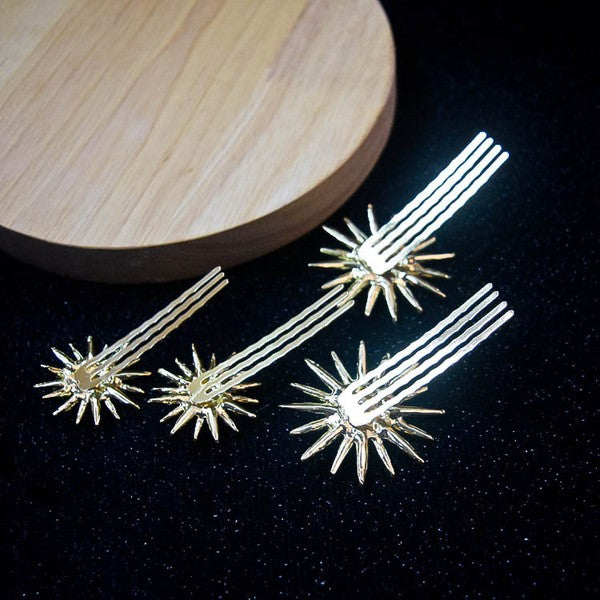 4pc Rhinestone hair Comb Set