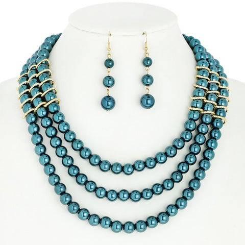 Pyramid of Glam Necklace Set