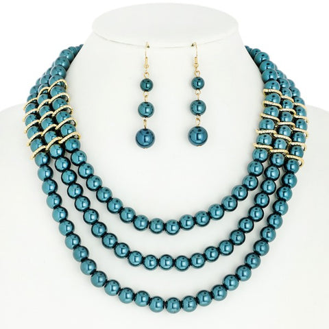 Charming Crystal Necklace Set