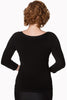 Pretty Illusion Knit Top: Black