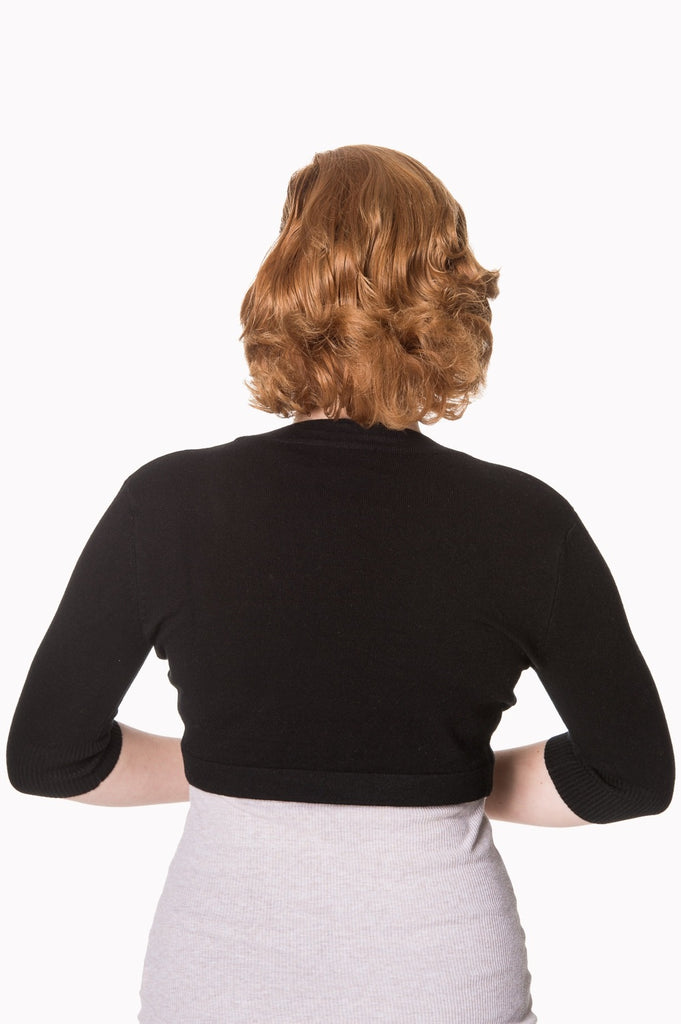 Knit Hudson Bolero: Black