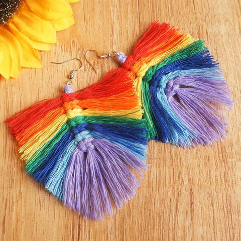 Glam Tassle Earrings: Royal