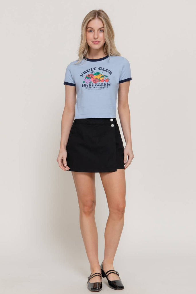 Fruit Club Vintage Tee: Blue