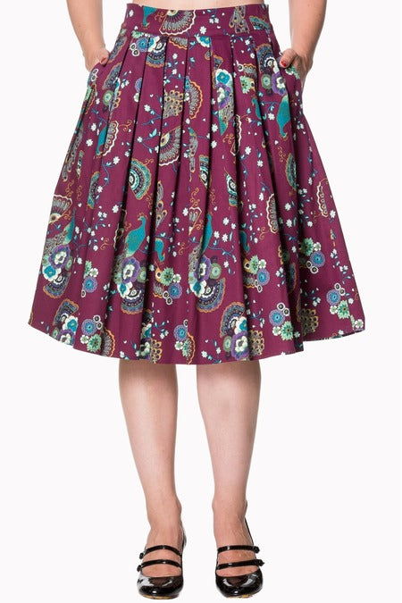 Peacock Pleats Skirt