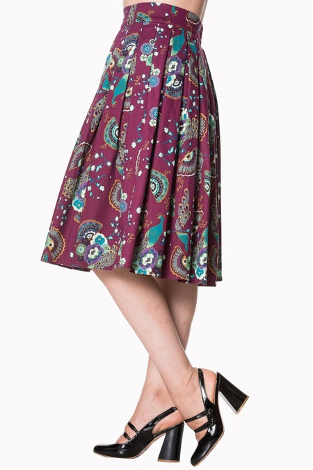 Peacock Pleats Skirt