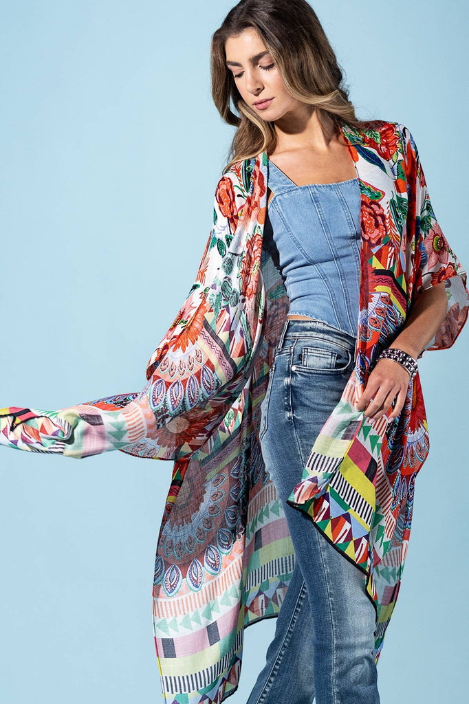 Prism Garden Viscose Kimono