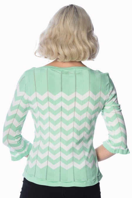 Vanilla Mint Knit Top