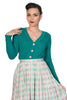 Cotton Scalloped Cardigan