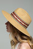 Braided Trim Panama Hat: Tan