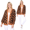 Polka Dot Open Front Cardigan