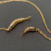 Swinging Tail Fish Charm Necklace